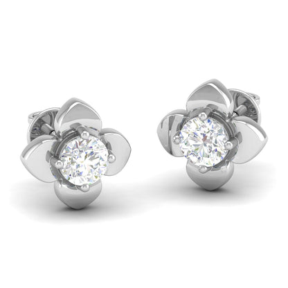 Pure Sterling Silver (92.5% purity)Precious, Beautiful and Designer Stud Earrings with cubic zirconia (AD) stones for Girls and Women