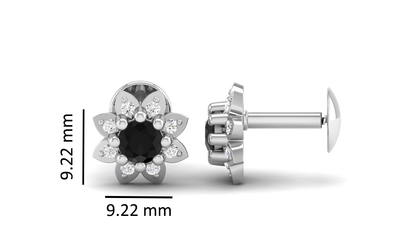 Pure Sterling Silver (92.5% purity)Precious, Beautiful and Designer Stud Earrings with cubic zirconia (AD) stones for Girls and Women