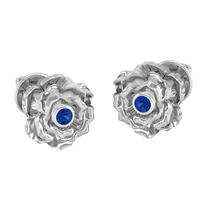 Pure Sterling Silver (92.5% purity)Precious, Beautiful and Designer Stud Earrings with cubic zirconia (AD) stones for Girls and Women