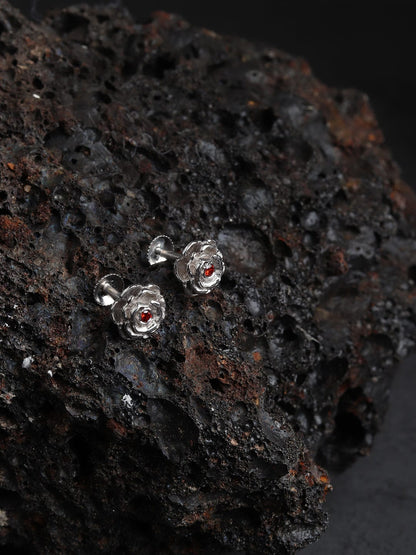 Pure Sterling Silver (92.5% purity)Precious, Beautiful and Designer Stud Earrings with cubic zirconia (AD) stones for Girls and Women