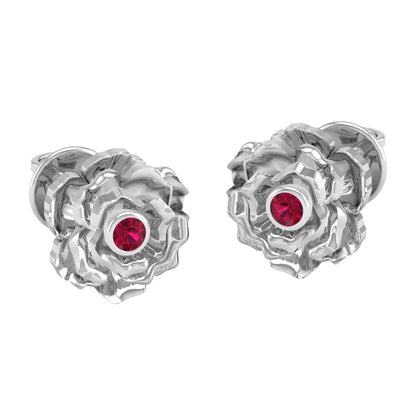 Pure Sterling Silver (92.5% purity)Precious, Beautiful and Designer Stud Earrings with cubic zirconia (AD) stones for Girls and Women