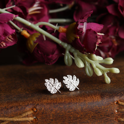 Pure Sterling Silver (92.5% purity)Precious, Beautiful and Designer Stud Earrings with cubic zirconia (AD) stones for Girls and Women