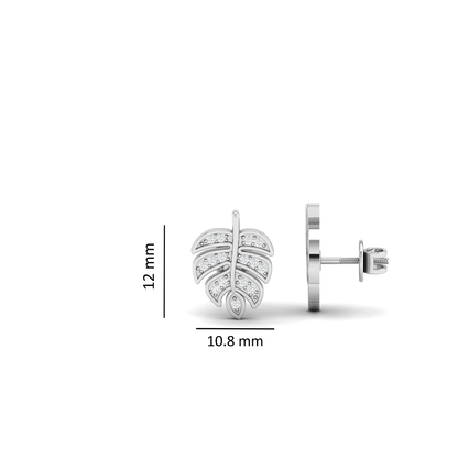 Pure Sterling Silver (92.5% purity)Precious, Beautiful and Designer Stud Earrings with cubic zirconia (AD) stones for Girls and Women