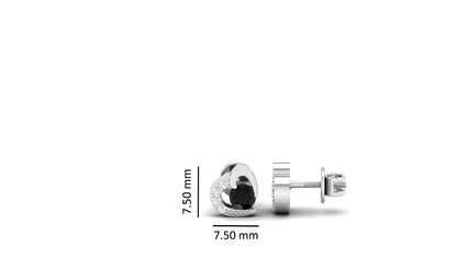 Pure Sterling Silver (92.5% purity)Precious, Beautiful and Designer Stud Earrings with cubic zirconia (AD) stones for Girls and Women