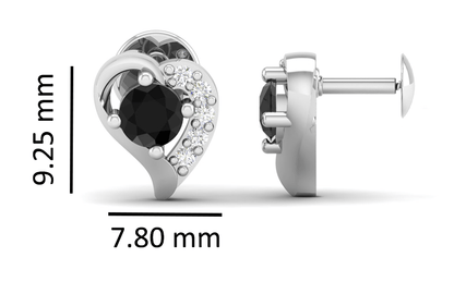 Pure Sterling Silver (92.5% purity)Precious, Beautiful and Designer Stud Earrings with cubic zirconia (AD) stones for Girls and Women