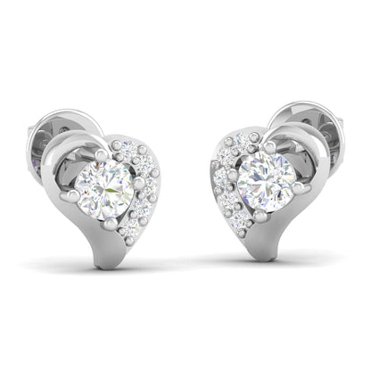 Pure Sterling Silver (92.5% purity)Precious, Beautiful and Designer Stud Earrings with cubic zirconia (AD) stones for Girls and Women