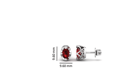 Pure Sterling Silver (92.5% purity)Precious, Beautiful and Designer Stud Earrings with cubic zirconia (AD) stones for Girls and Women