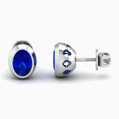 Pure Sterling Silver (92.5% purity)Precious, Beautiful and Designer Stud Earrings with cubic zirconia (AD) stones for Girls and Women