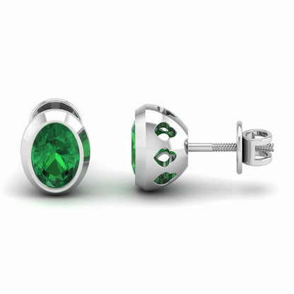 Pure Sterling Silver (92.5% purity)Precious, Beautiful and Designer Stud Earrings with cubic zirconia (AD) stones for Girls and Women