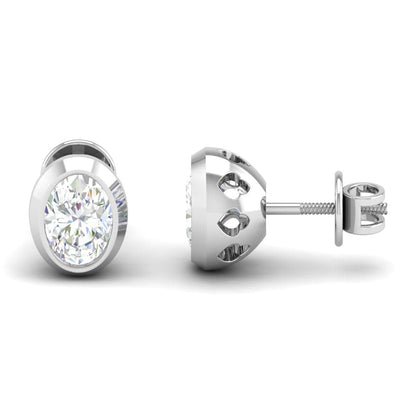 Pure Sterling Silver (92.5% purity)Precious, Beautiful and Designer Stud Earrings with cubic zirconia (AD) stones for Girls and Women