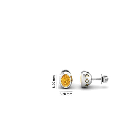 Pure Sterling Silver (92.5% purity)Precious, Beautiful and Designer Stud Earrings with cubic zirconia (AD) stones for Girls and Women