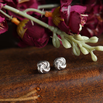 Akshat Sapphire Sterling Silver (92.5% purity) Precious Stud Earrings for Girls and Women Pure Silver Beautiful and Designer studs earring with cubic zirconia (AD) stones