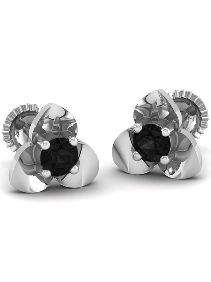 Pure Sterling Silver (92.5% purity)Precious, Beautiful and Designer Stud Earrings with cubic zirconia (AD) stones for Girls and Women