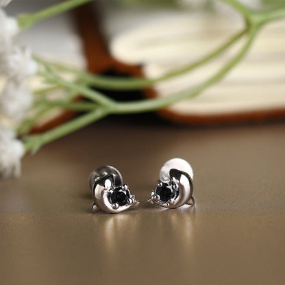 Pure Sterling Silver (92.5% purity)Precious, Beautiful and Designer Stud Earrings with cubic zirconia (AD) stones for Girls and Women