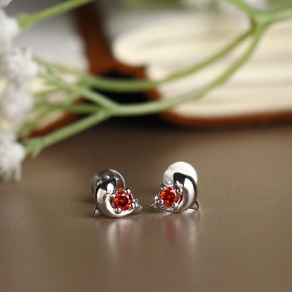 Pure Sterling Silver (92.5% purity)Precious, Beautiful and Designer Stud Earrings with cubic zirconia (AD) stones for Girls and Women