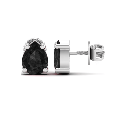 Pure Sterling Silver (92.5% purity)Precious, Beautiful and Designer Stud Earrings with cubic zirconia (AD) stones for Girls and Women