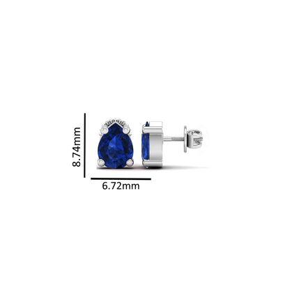 Pure Sterling Silver (92.5% purity)Precious, Beautiful and Designer Stud Earrings with cubic zirconia (AD) stones for Girls and Women