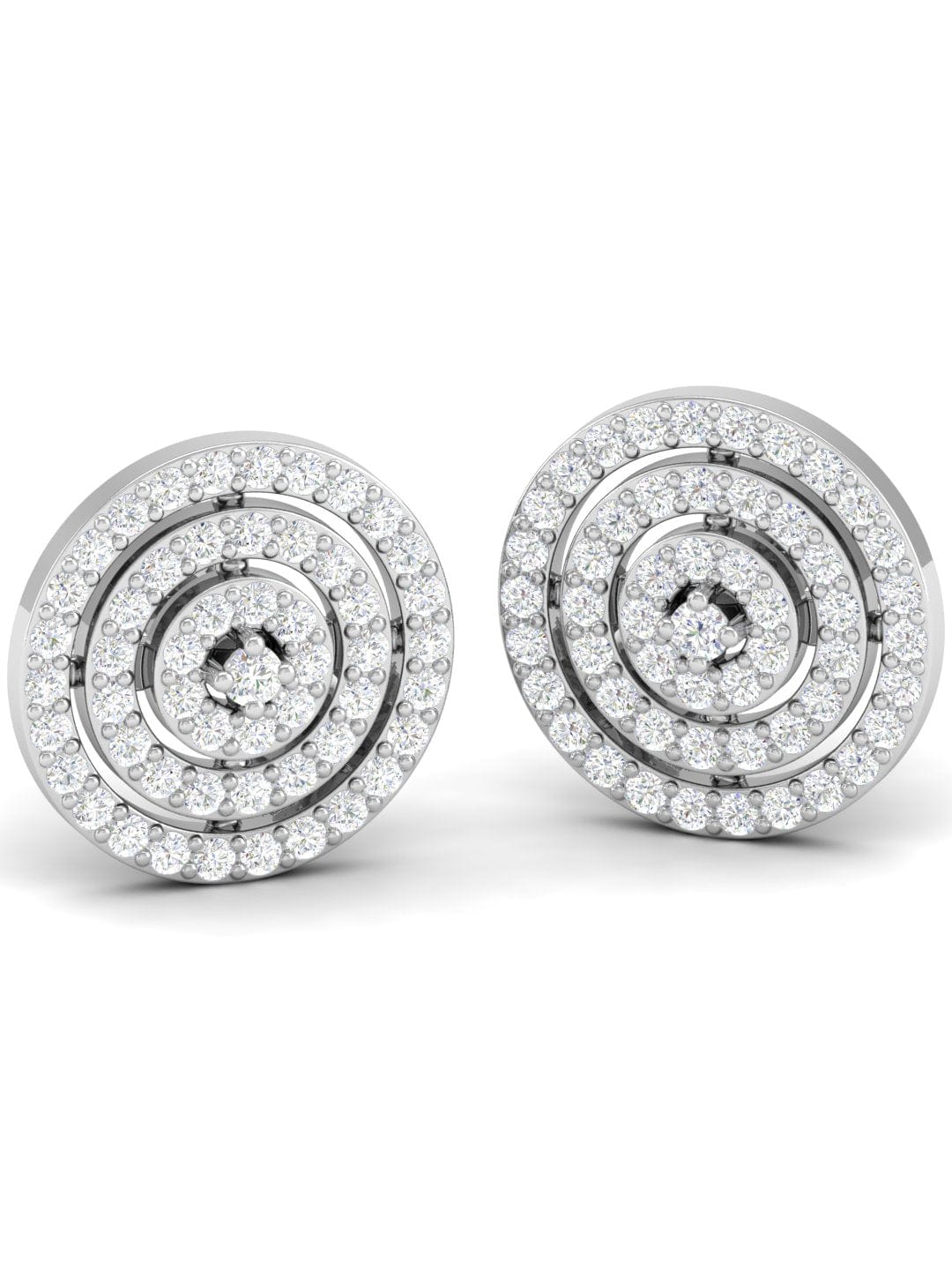 Pure Sterling Silver (92.5% purity)Precious, Beautiful and Designer Stud Earrings with cubic zirconia (AD) stones for Girls and Women