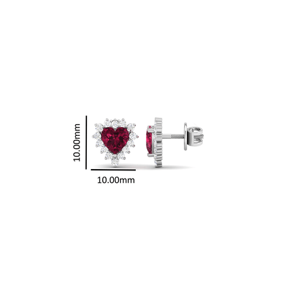 Pure Sterling Silver (92.5% purity)Precious, Beautiful and Designer Stud Earrings with cubic zirconia (AD) stones for Girls and Women