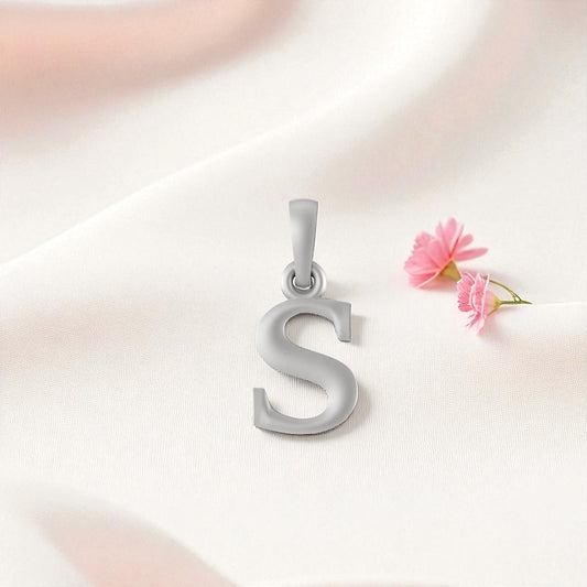 Sterling Silver (92.5% purity) precious Name pendant pure silver designer alphabet locket