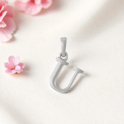 Sterling Silver (92.5% purity) precious Name pendant pure silver designer alphabet locket