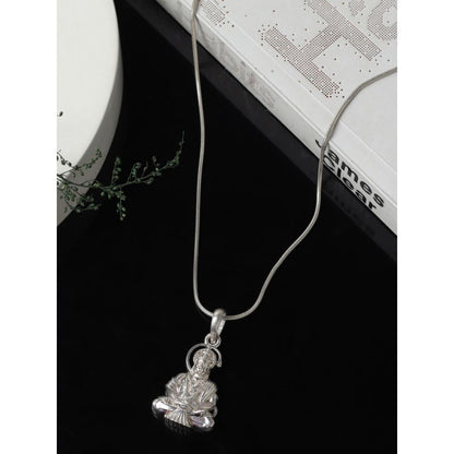 92.5% Pure Sterling Silver God Hanuman/Bajrang Bali (Big Size) Pendant for Men and Boys
