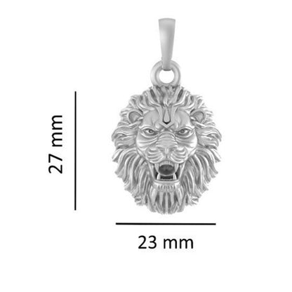 Akshat Sapphire 92.5% Pure Sterling Silver God Vishnu Narsimha (Big Size) Pendant for Men & Women