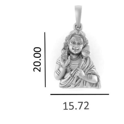 God Kartikeya Pure Silver 92.5% purity pendant by Murugan Pendant