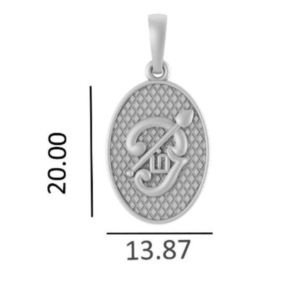 Spiritual Tamil OM Pure Silver 92.5% purity pendant by for Men & Women