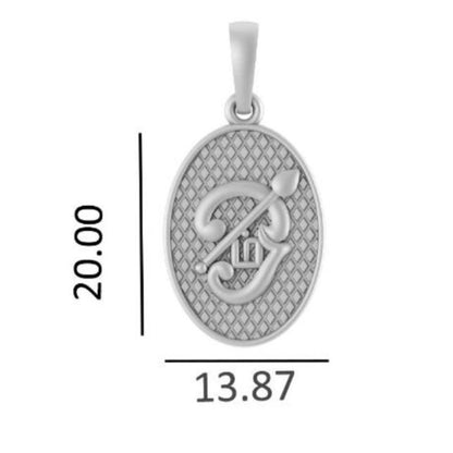 Spiritual Tamil OM Pure Silver 92.5% purity pendant by for Men & Women