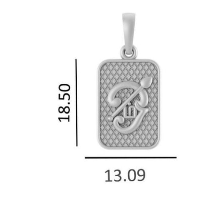 Spiritual Tamil OM Pure Silver 92.5% purity pendant by for Men & Women