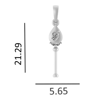 Sterling Silver (92.5% purity) Spiritual Divine Kartikeya Vel Pandel Pendant