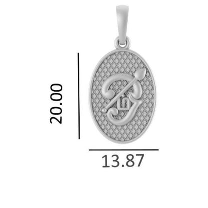 Spiritual Tamil OM Pure Silver 92.5% purity Chain pendant by for Men & Women (Pendant with Snake Chain-18 inches)