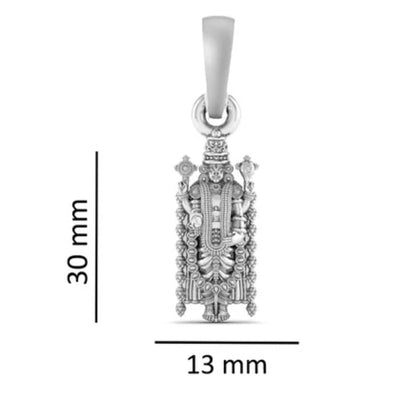 Pure Sterling Silver God Balaji (Premium Big Size) Pendant for Men & Women by Akshat Sapphire – 92.5 Silve-PB7236