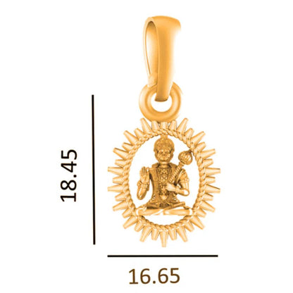 22KT Gold Plated God Hanuman Chain Pendant (Locket with Anchor Chain- 22 inches) for Men & Women