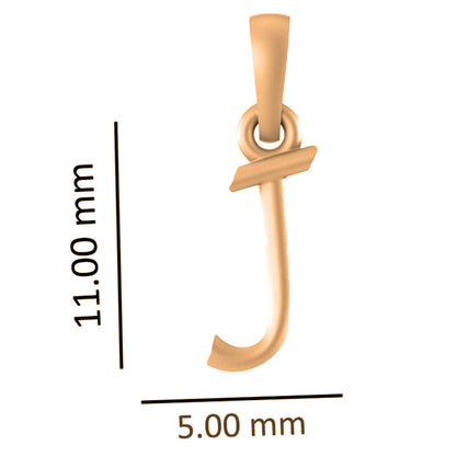 22CT Gold Plated Silver 92.5 Purity Alphabet J Chain Pendant for Men with Anchor Chain 22 Inches by Akshat Sapphire MPSA8010_J_Gold