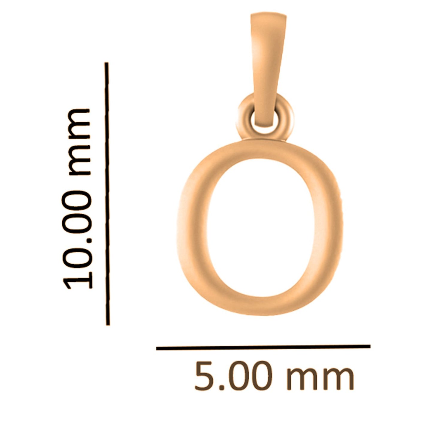 22CT Gold Plated Silver 92.5 Purity Alphabet O Chain Pendant for Men with Anchor Chain 22 Inches by Akshat Sapphire MPSA8015_O_Gold