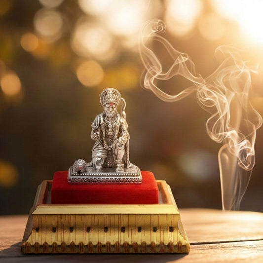 God Hanuman Idol by Akshat Sapphire 99.9 Pure Silver ID45