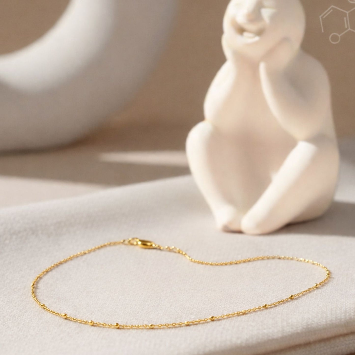 22CT Gold Plated Silver 92.5 Purity Heart Pendant with Ball Chain 18 Inches for Women by Akshat Sapphire PSBL0514_Gold