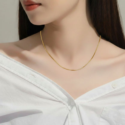 22CT Gold Plated Silver 92.5 Purity Heart Pendant with Box Chain 18 Inches for Women by Akshat Sapphire PSB0509_Gold