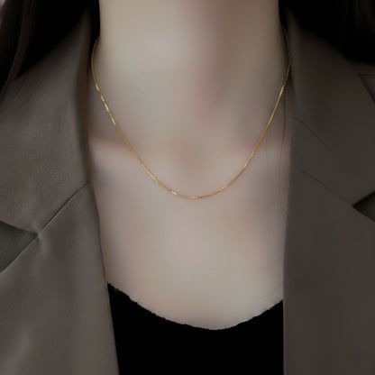 22CT Gold Plated Silver 92.5 Purity Heart Pendant with Box Chain 18 Inches for Women by Akshat Sapphire PSB0507_Gold