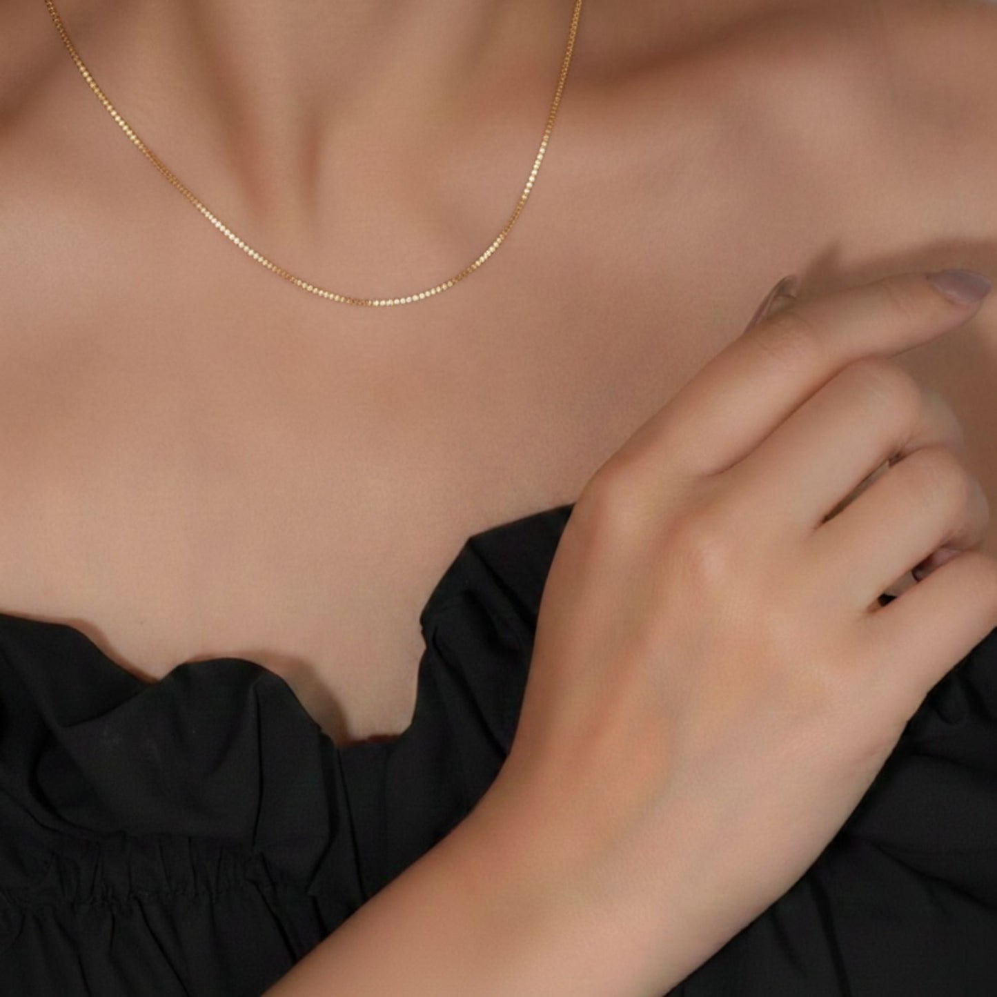 22CT Gold Plated Silver 92.5 Purity Heart Pendant with Box Chain 18 Inches for Women by Akshat Sapphire PSB0510_Gold