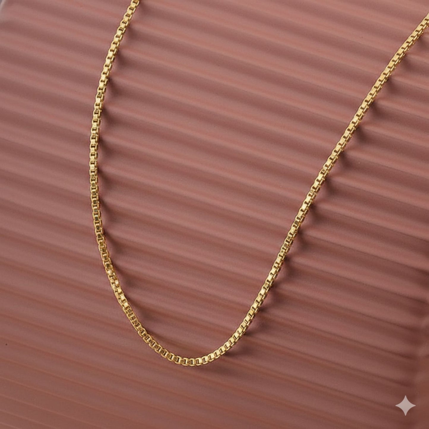 22CT Gold Plated Silver 92.5 Purity Heart Pendant with Box Chain 18 Inches for Women by Akshat Sapphire PSB0510_Gold