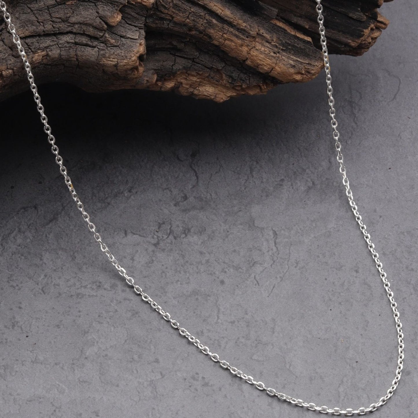 Sterling Silver 92.5 Ganesh Chain Pendant with Anchor Chain 18 Inches for women by Akshat Sapphire PSA7380