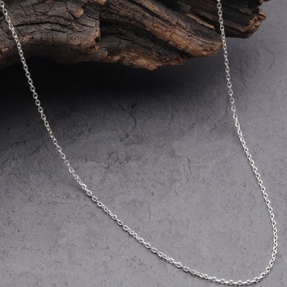 Sterling Silver 92.5 Ganesh Chain Pendant with Anchor Chain 18 Inches for women by Akshat Sapphire PSA7380