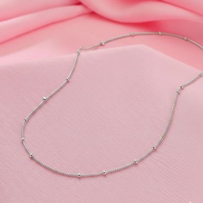 Sterling Silver Heart Pendant with 18 Inches Ball Chain for Women by Akshat Sapphire 92.5 Silver PSBL0510