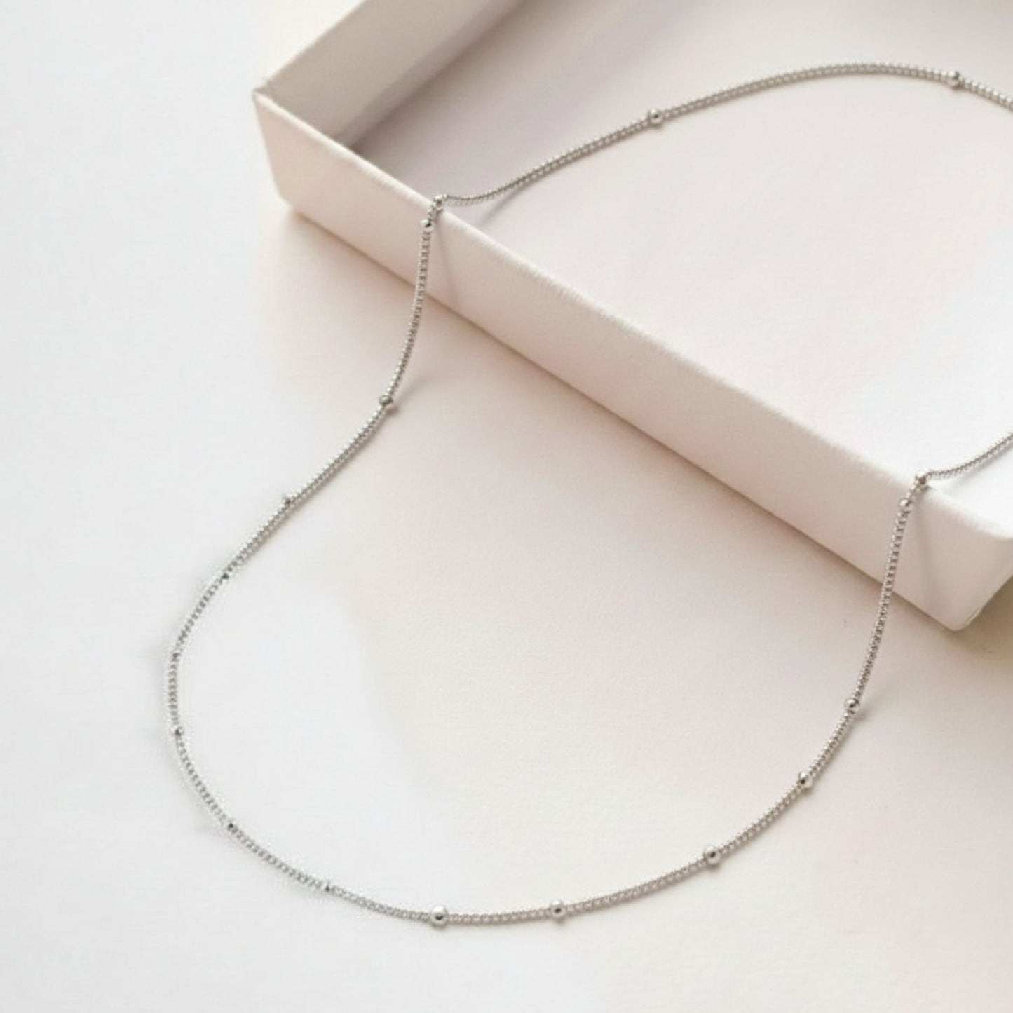 Sterling Silver Heart Pendant with 18 Inches Ball Chain for Women by Akshat Sapphire 92.5 Silver PSBL0514_new