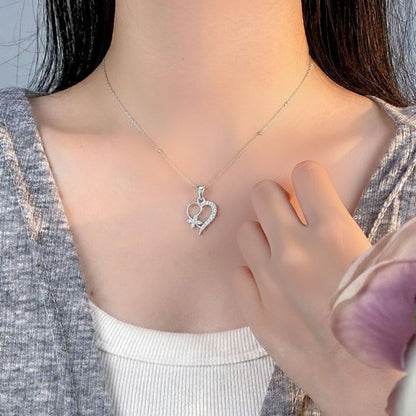 Sterling Silver Heart Pendant with 18 Inches Ball Chain for Women by Akshat Sapphire 92.5 Silver PSBL0507