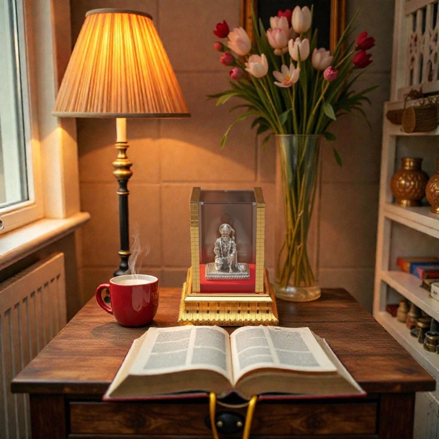 God Hanuman Idol by Akshat Sapphire 99.9 Pure Silver ID45