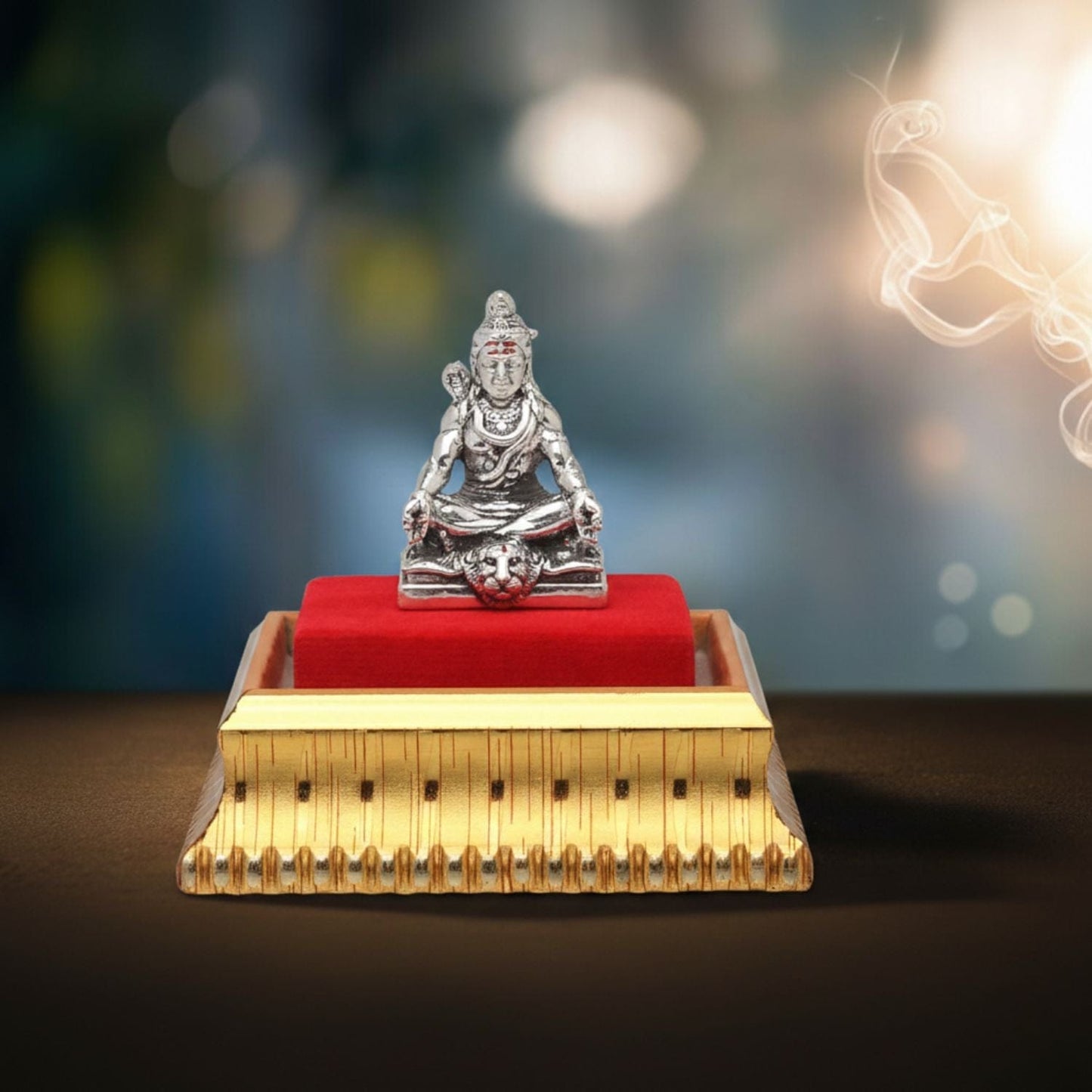 God Shiva Idol by Akshat Sapphire 99.9 Pure Silver ID_47